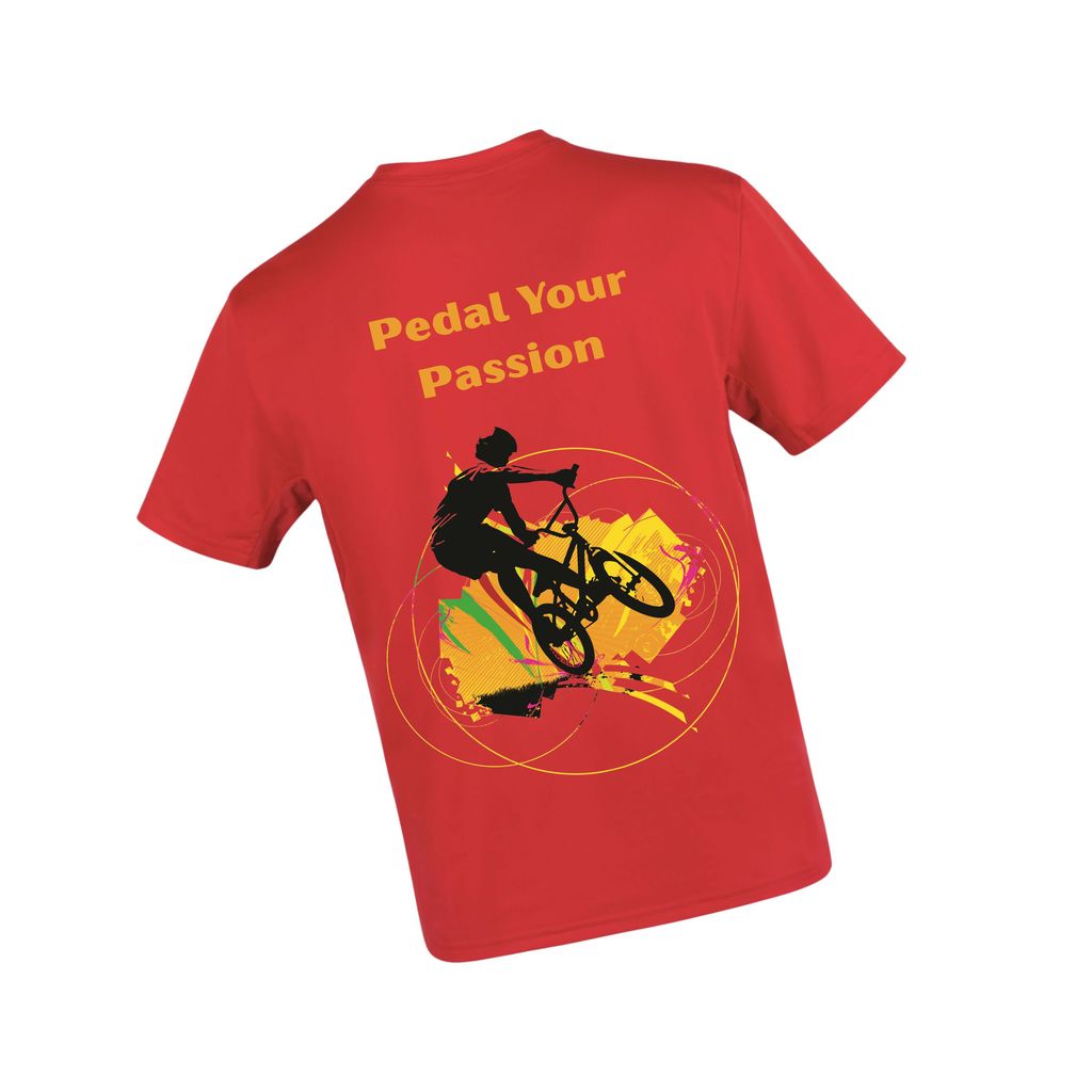 Trishoolin Sports Theme T-Shirt | Design 10386MB | Cotton Regular Fit | Crew Neck / Round Neck Half Sleeve | Pack of 1 view 2