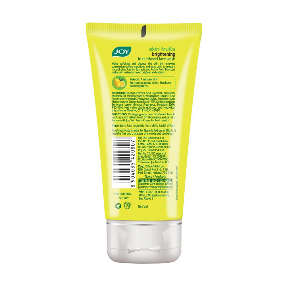 Joy Skin Fruits Brightening Face Wash 100 Ml view 2