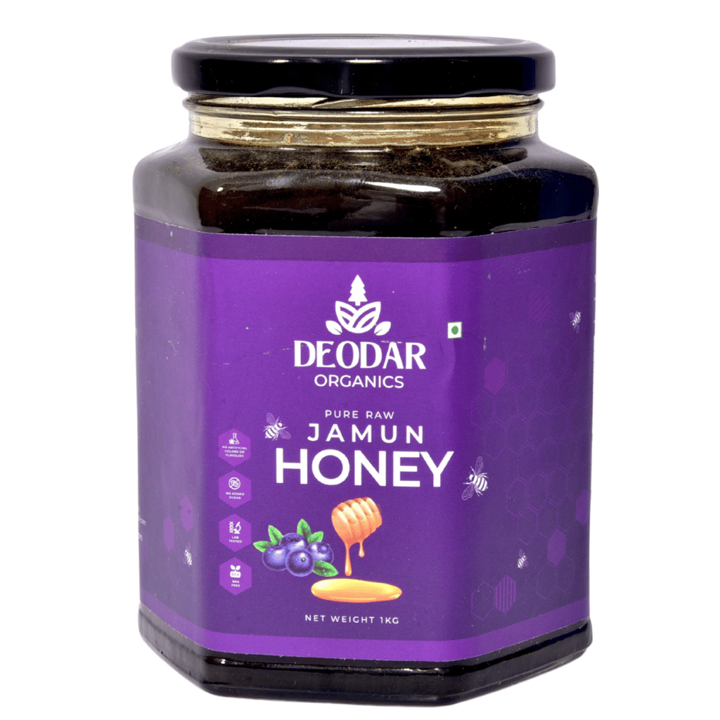 Deodar Organics Pure Raw Honey Combo, Jamun Honey, Sariska Forest Honey, Ajwain Honey, 1500gm view 2