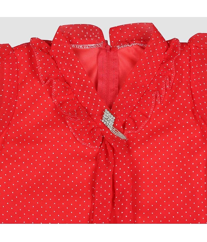 9stiches - Blue Denim Girls Frock ( Pack of 1 ) view 2