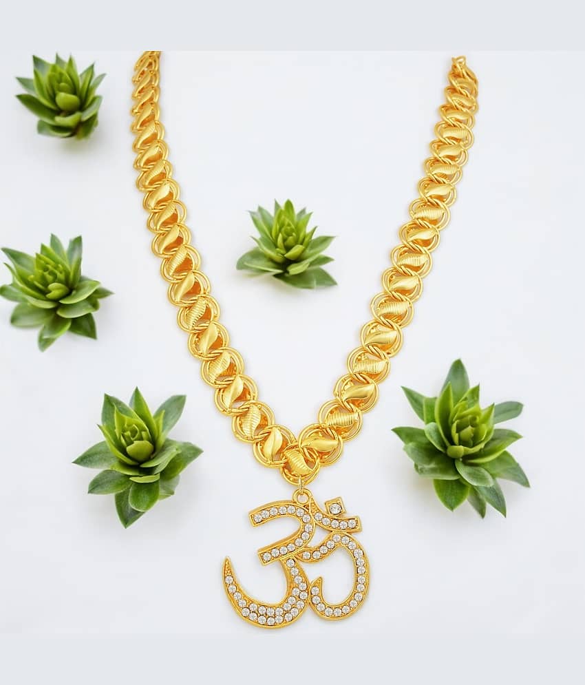 Exclusive OM Gold-plated Alloy Pendant view 2