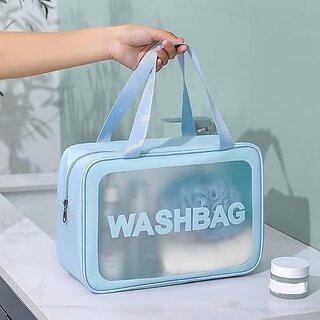 Travel Makeup Pouch Set Toiletry Bag Cosmetic Organizer Bag for Women and Girls Toiletry Storage Kit Set of 3 view 2