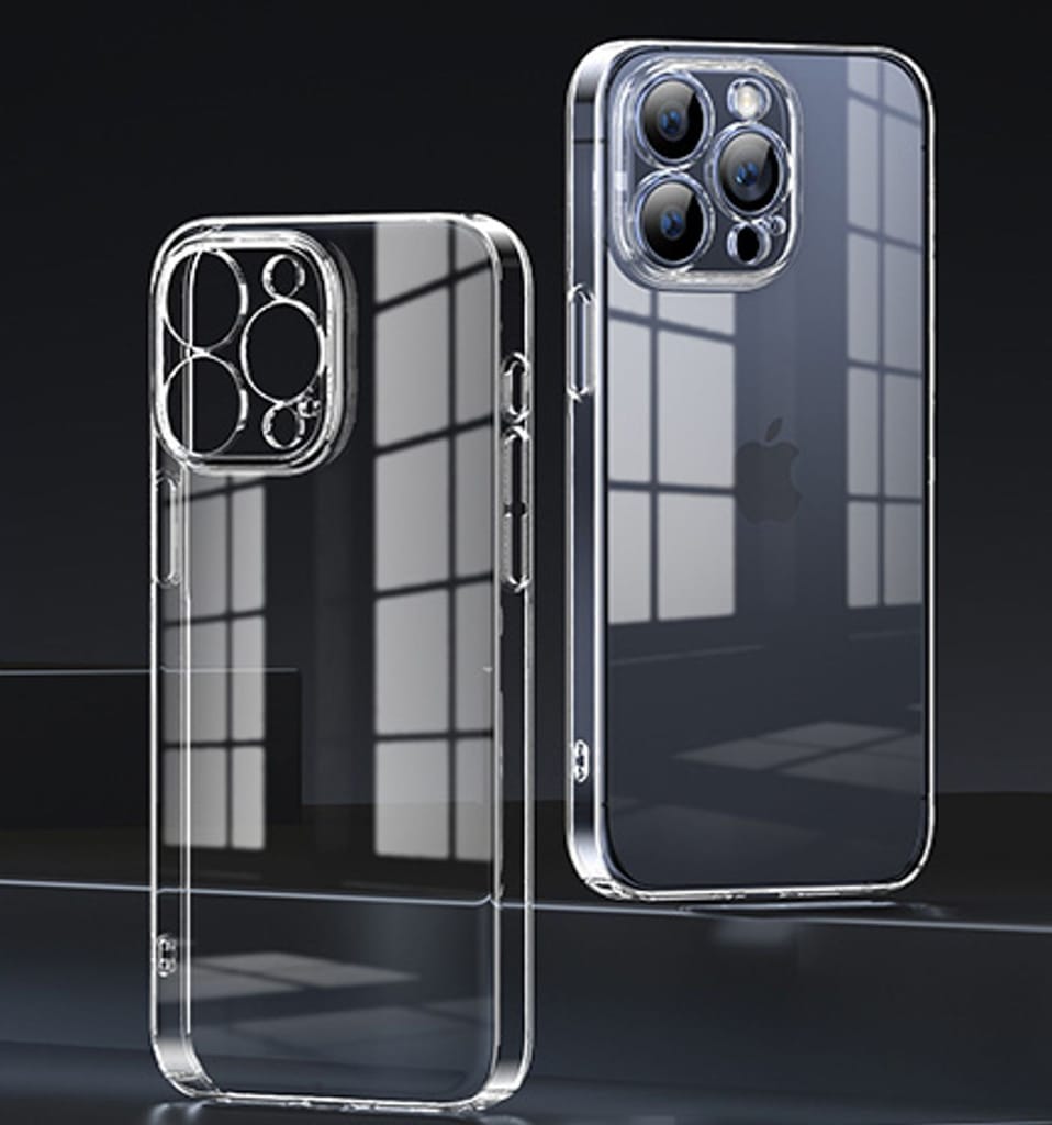 Memumi Brilliant Hard Back Cover for Apple iPhone 15 (6.1") - Transparent view 2