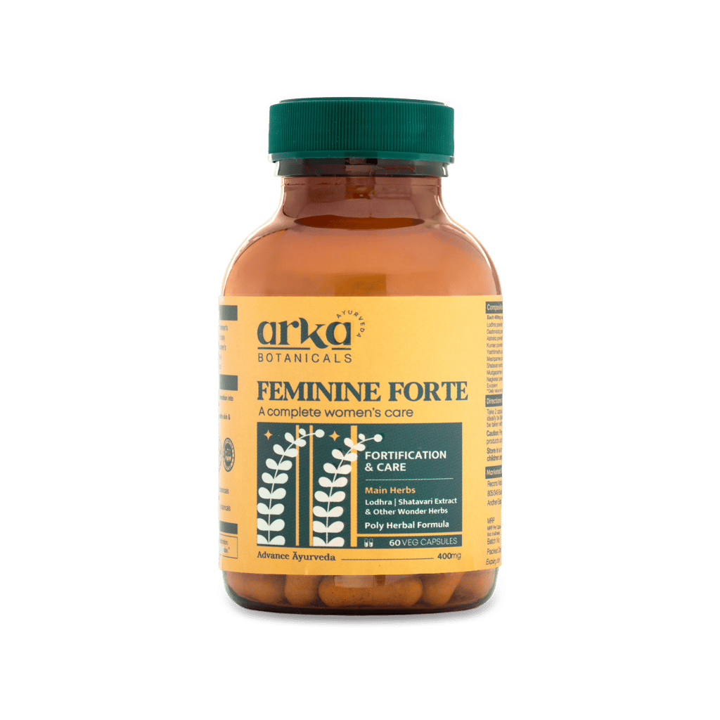 Arka Botanicals Feminine Forte 60 Veg Capsules| Complete Wellness Women's Care - Hormone Balancing | Ayurvedic Formulation | Lodhra, Shatavari Extract | Good for PCOD/PCOS | Stamina & Energy view 2