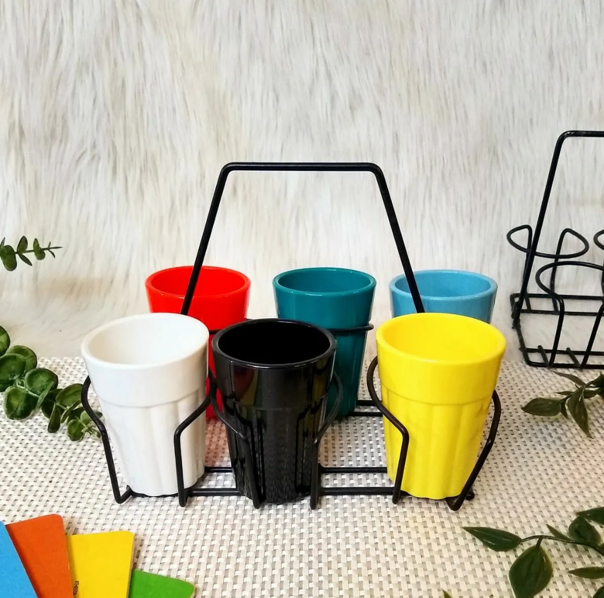 Stallion Barware Multicolour Cutting Chai Set Of 6