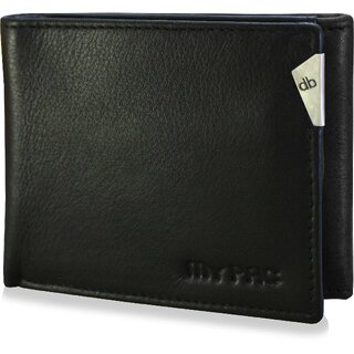 mypac-cruise Genuine Leather trifold wallet-Best gift for men-Black C11578-1