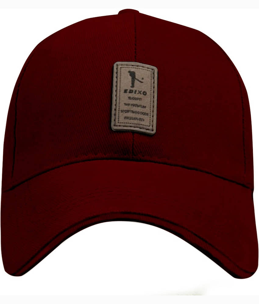 Babji Pack of 1 cotton Men's Cap ( Maroon ) view 2