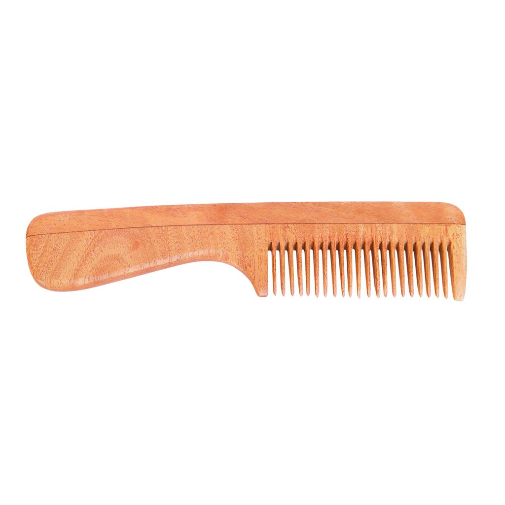 Neem Wood Combs (Set of 3 combs) – UNISEX (Anti-Bacterial & Anti-Fungal) view 2