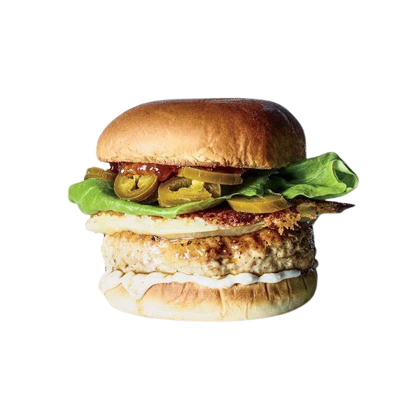 Double Crispy Chicken And Cheese Burger