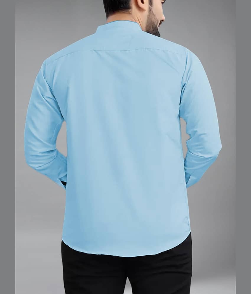 Apektra Cotton Blend Slim Fit Solids Full Sleeves Men's Casual Shirt - Coffee ( Pack of 1 ) view 2