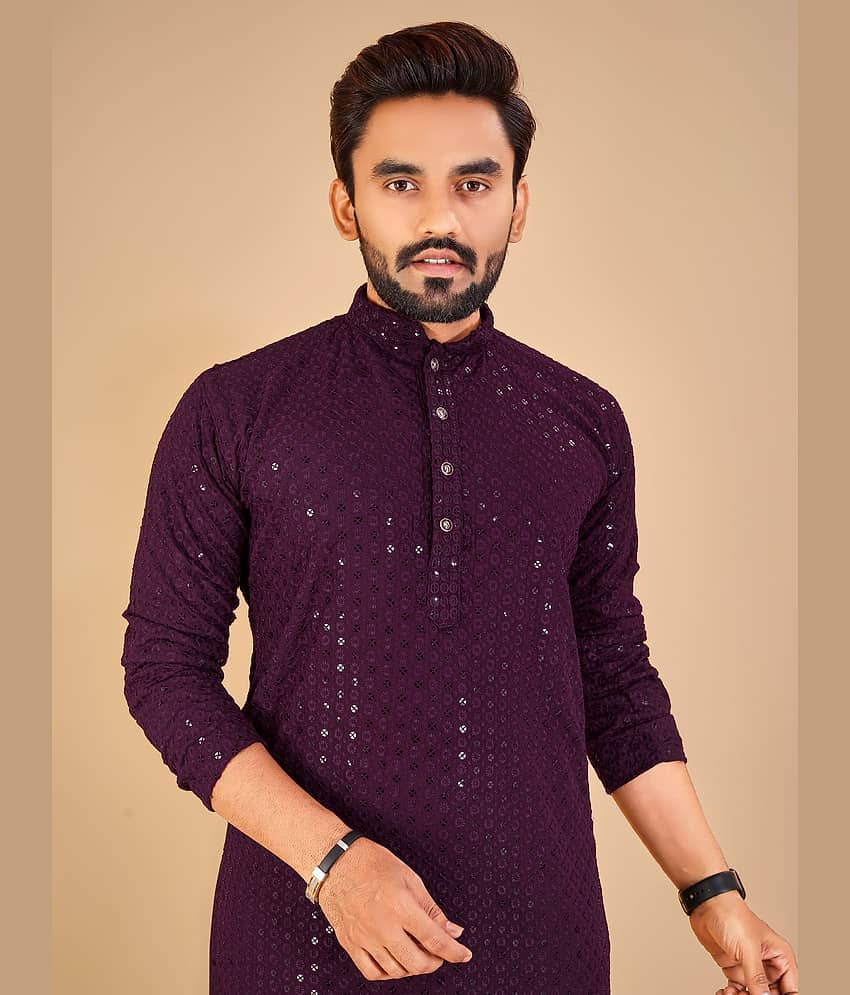 Balaji's - Black Cotton Regular Fit Men's Kurta Pyjama Set ( Pack of 1 ) view 2
