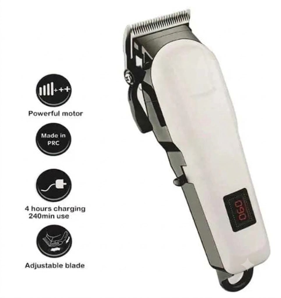 Cordless Rechargeable Hair Clipper and Trimmer with Digital Display & 4 Guide Combs view 2