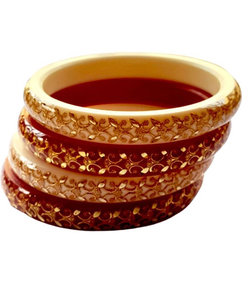 Bovzen - Multicolor Bangle ( Pack of 4 ) view 2