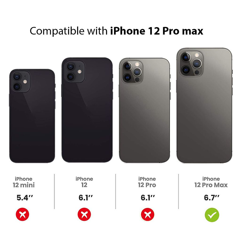 LIRAMARK Liquid Silicone Soft Back Cover Case for Apple iPhone 12 Pro Max (6.7 inch) view 2
