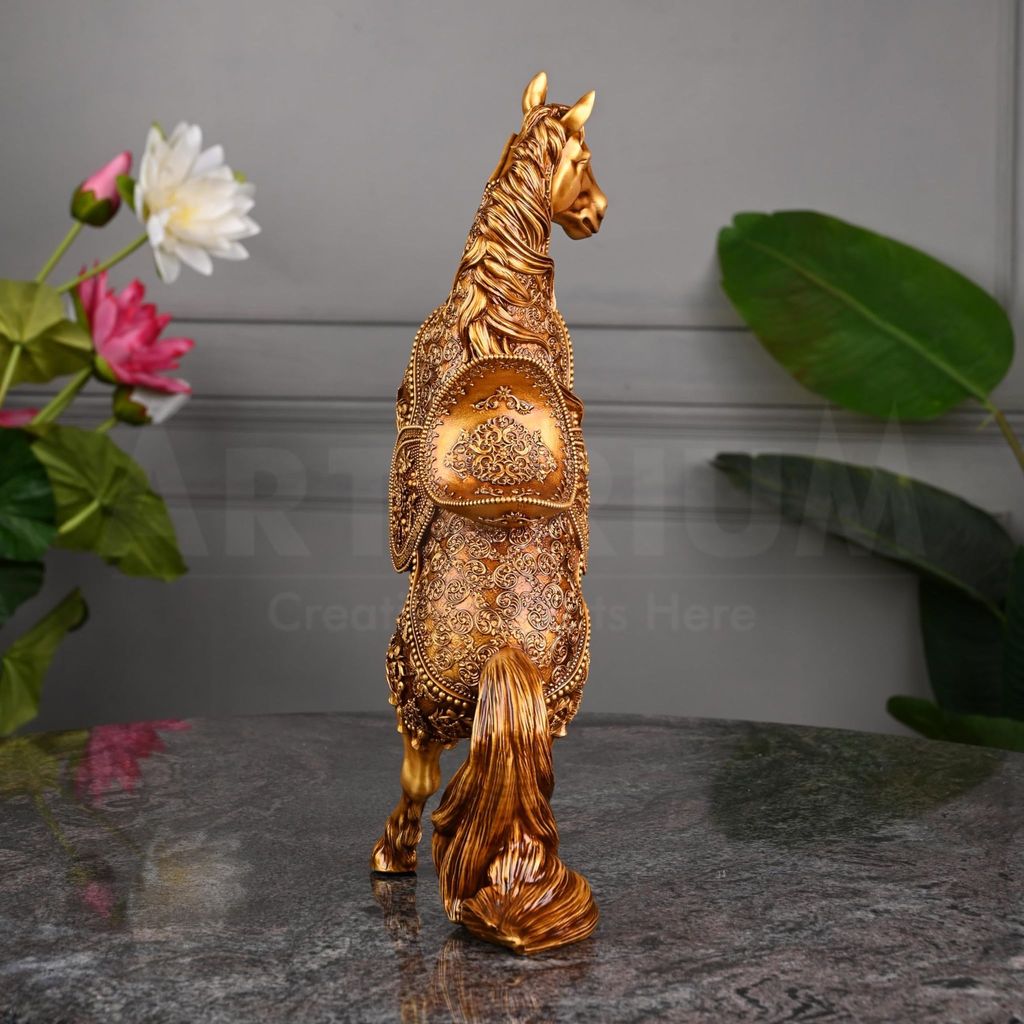 Artarium New Rising Horse Statue for Home Office Living Room Decor Showpiece Vastu Wealth Income Decorative and Gifts Items (1 Piece) view 2