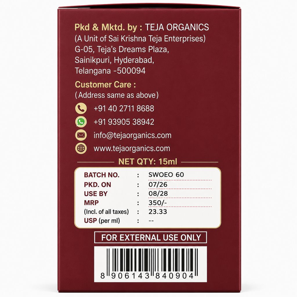 Sandalwood Essential Oil 15ml | 100% Pure & Natural | Warm, Woody, Soft & Sweet Fragrance | Reduces stress & promotes calmness | Skin Toner | Aromatherapy | Beauty and wellness products view 2