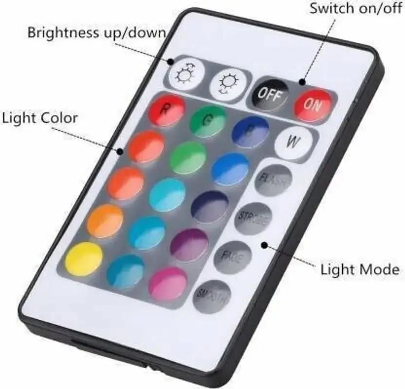 SPARKWORLD Flood Light/Outdoor Lamp AC Brick Light with Remote | Pack of 8 | Flood Light Outdoor Lamp (Multicolor) | Colour: Multicolor (Pack of 8) view 2