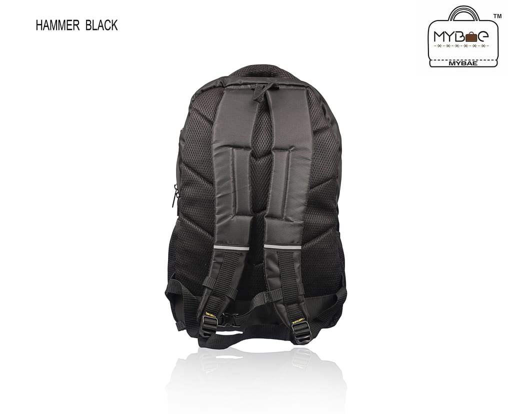 MYBAE 22L Laptop Backpack for Men and Women, 4 Compartments, Water Resistant, Lightweight School Bag for Boys and Girls, College Bag, Office Bag, Travel Backpack, Fits 15.6 Inch Laptop view 2