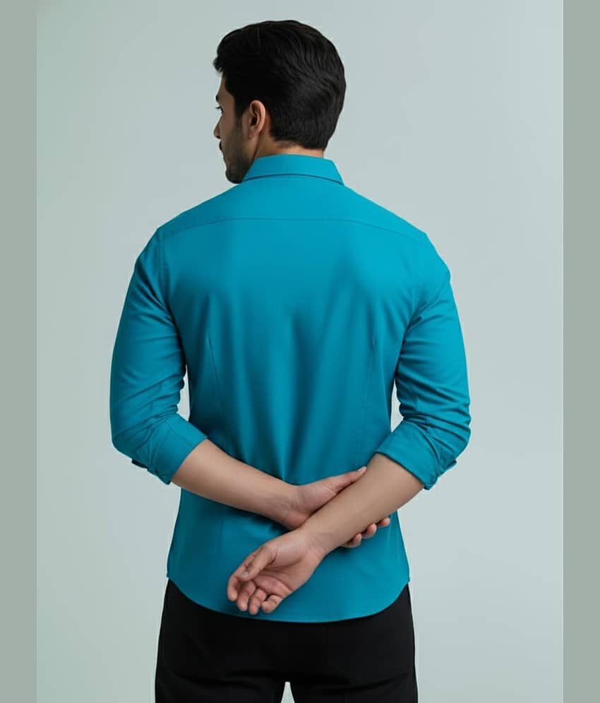 Yugnik Cotton Blend Plain Shirt Style Kurta For Men ( White ) view 2