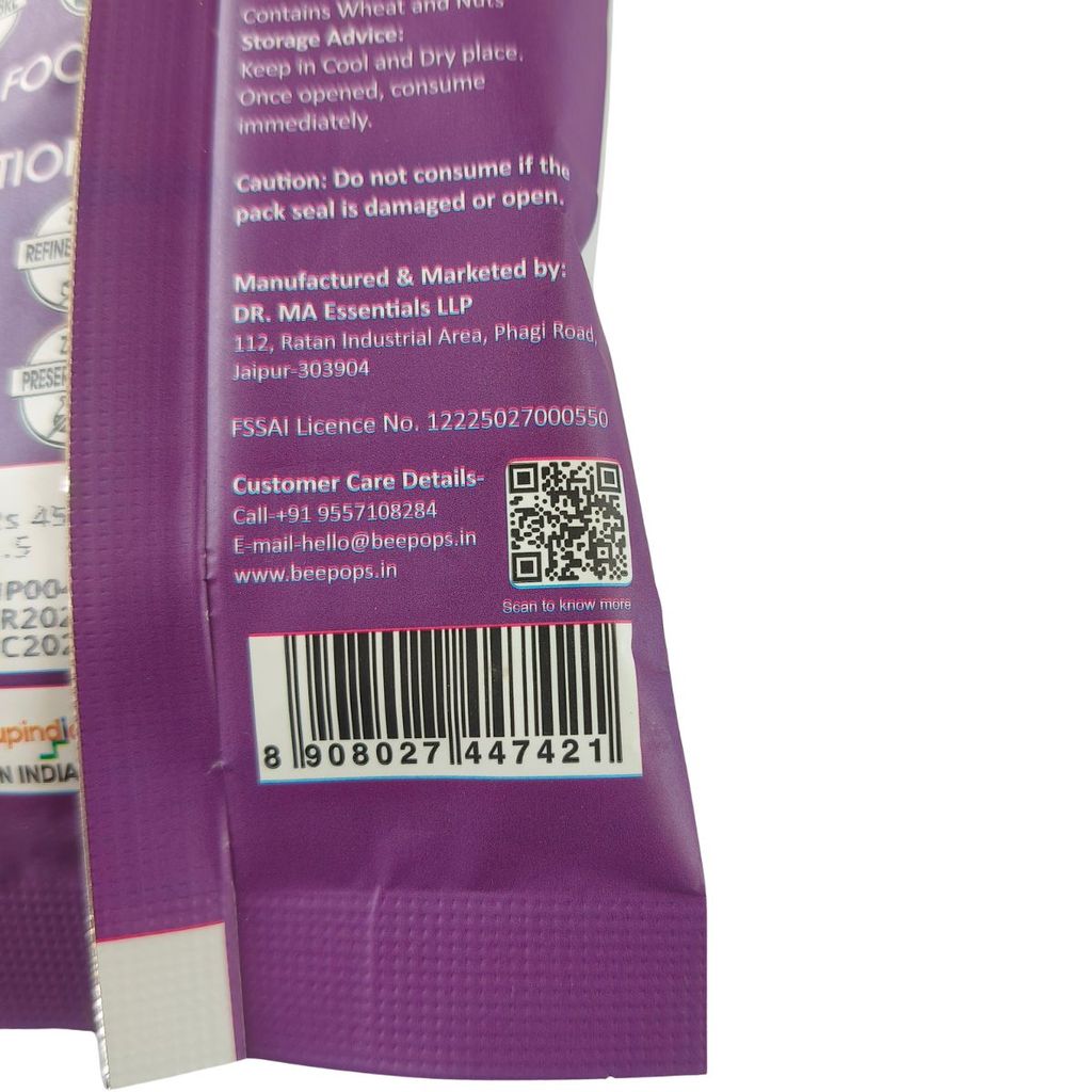 BeePops Millet Protein Bars- Vanilla (30G) view 2