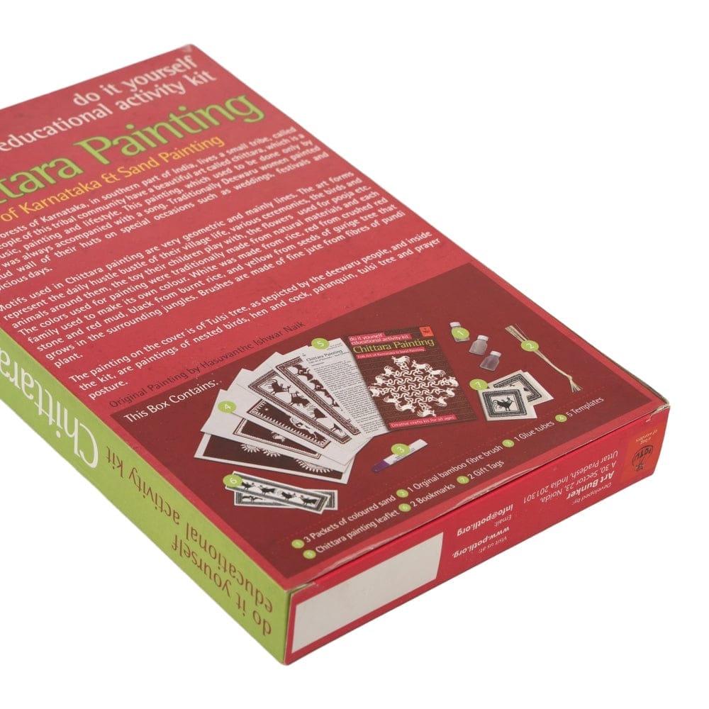 DIY Colouring Folk Art kit Chittara Painting view 2