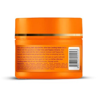 Lotus Herbals Safe Sun Detan After-Sun Matte Cooling Gel Papaya Aloe Vera All Skin Types 100G ( Pack Of 2 ) view 2