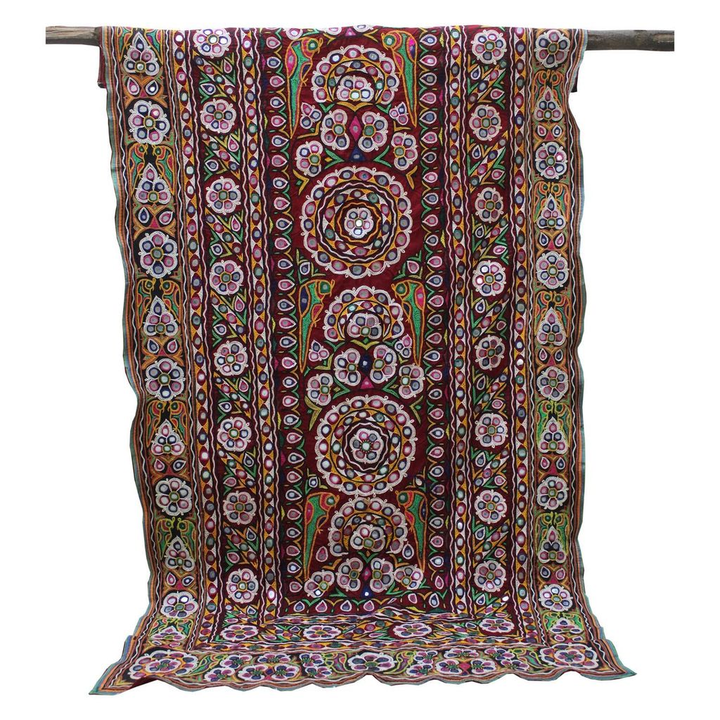 Garvi Gurjari (A Gujarat Govt Enterprise Multicolor Hand Embroidered Wall Hanging With Mirror Work(GGCEWH43) view 2