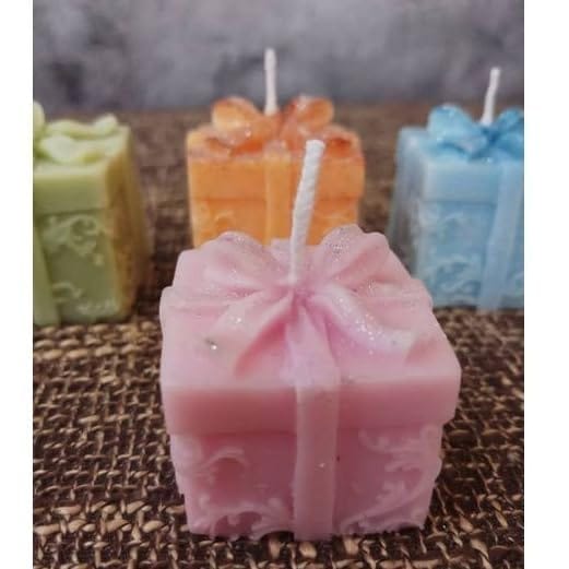 SS Enterprise Organic Soy Wax Gift Shape Candle for Home Decor | Scented Aromatic Fragrance Candles | Smoke-Free Pillar Candles view 2