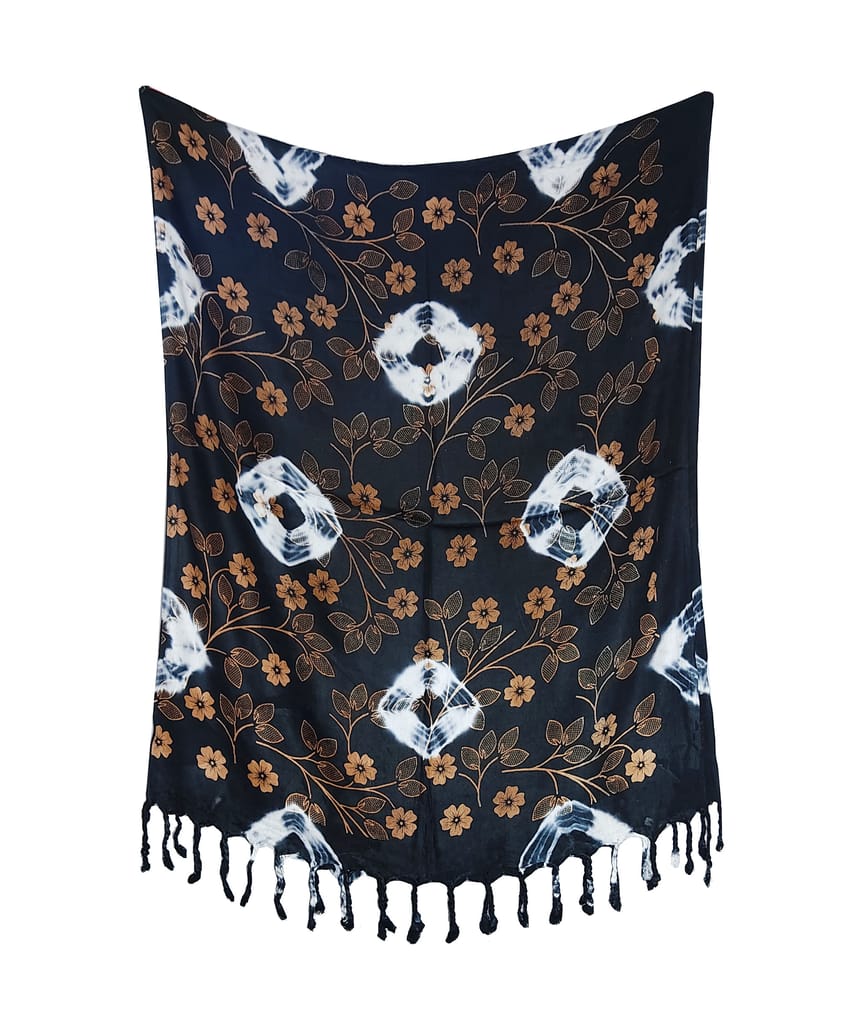 Floral Printed Satin Stoles Scarf for Women & Girls, Size: 175x75 cm approx.. view 2