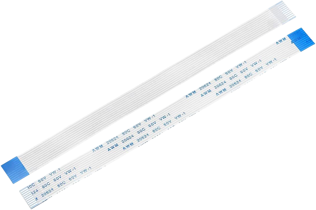 10 Pin 1mm Pitch 400mm Reverse Side Connection FFC Ribbon Flexible Flat Cable view 2