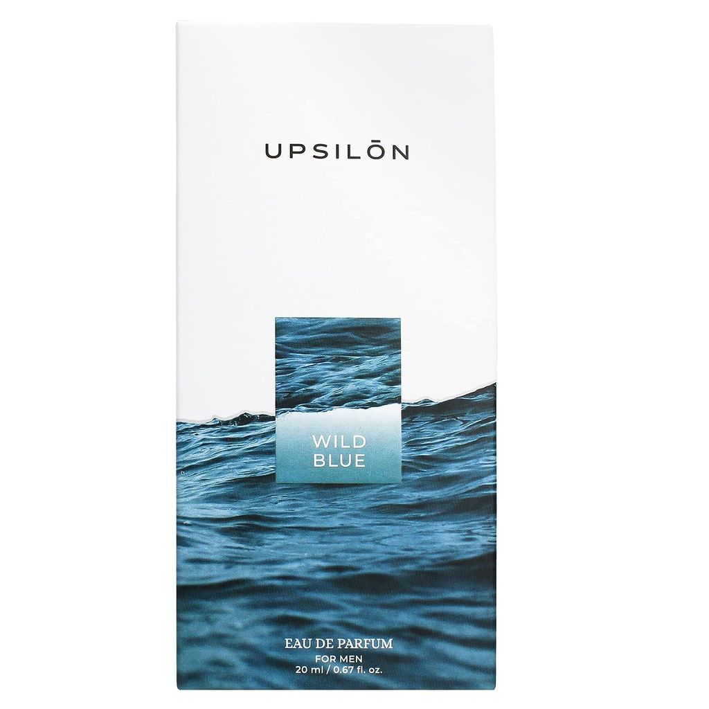 UPSILON Wild Blue Eau De Parfum - 20ML Premium Long Lasting Fresh & Powerful Fragrance Mens Perfume Spray Travel Friendly Luxury Parfum Scent view 2