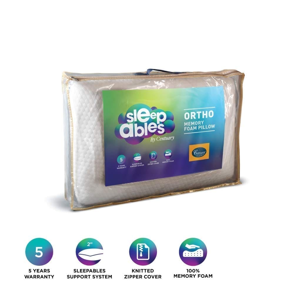 Centuary Mattresses Sleepables Orthopaedic Memory Foam Pillow (Single) for Neck and Spine Support,(23 x 15 inch) view 2