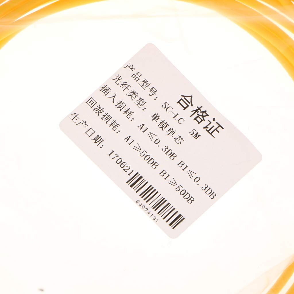 Single Mode Single Core Fiber Patch Cable Line SC to LC Yellow LENGTH 5 METER view 2