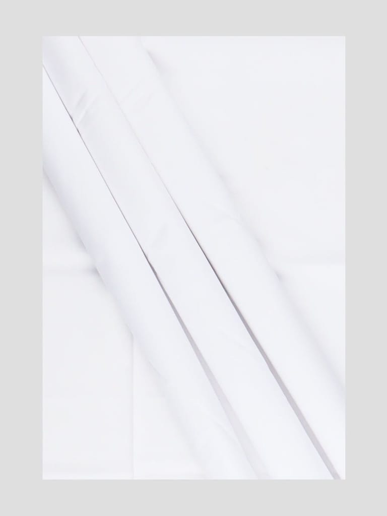 Mens Cotton White Shirting with 1/2" Jari Dhoti Set Combo Noble view 2