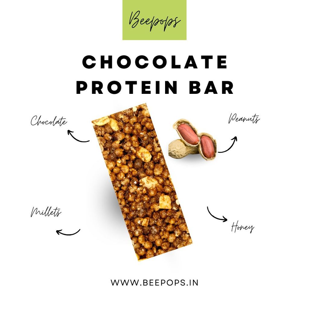BeePops Super Savor Protein Bars-Chocolate & Honey (10NX25G) view 2
