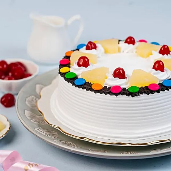Pineapple Gems Cake Half Kg view 2
