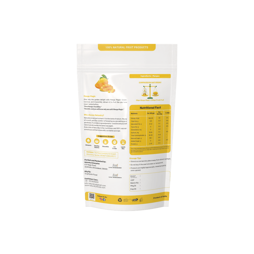 NaturDry Freeze Dried Mango Magic - Golden Bites Of Sunshine (2-Pack) view 2