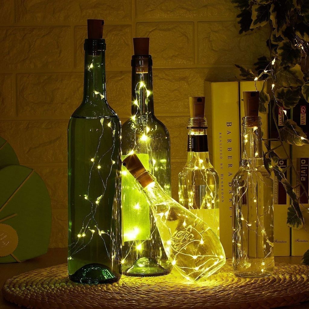 Wine Bottle Cork Copper Wire String Light (Mini Copper Wire Decorative Fairy Lights) - Multicolour view 2