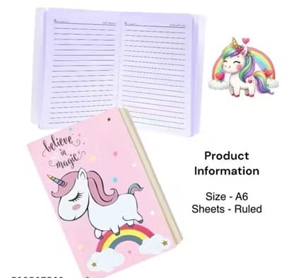 Stylish Cute Unicorn School Stationery Combo Set – 15 Pcs for Girls view 2