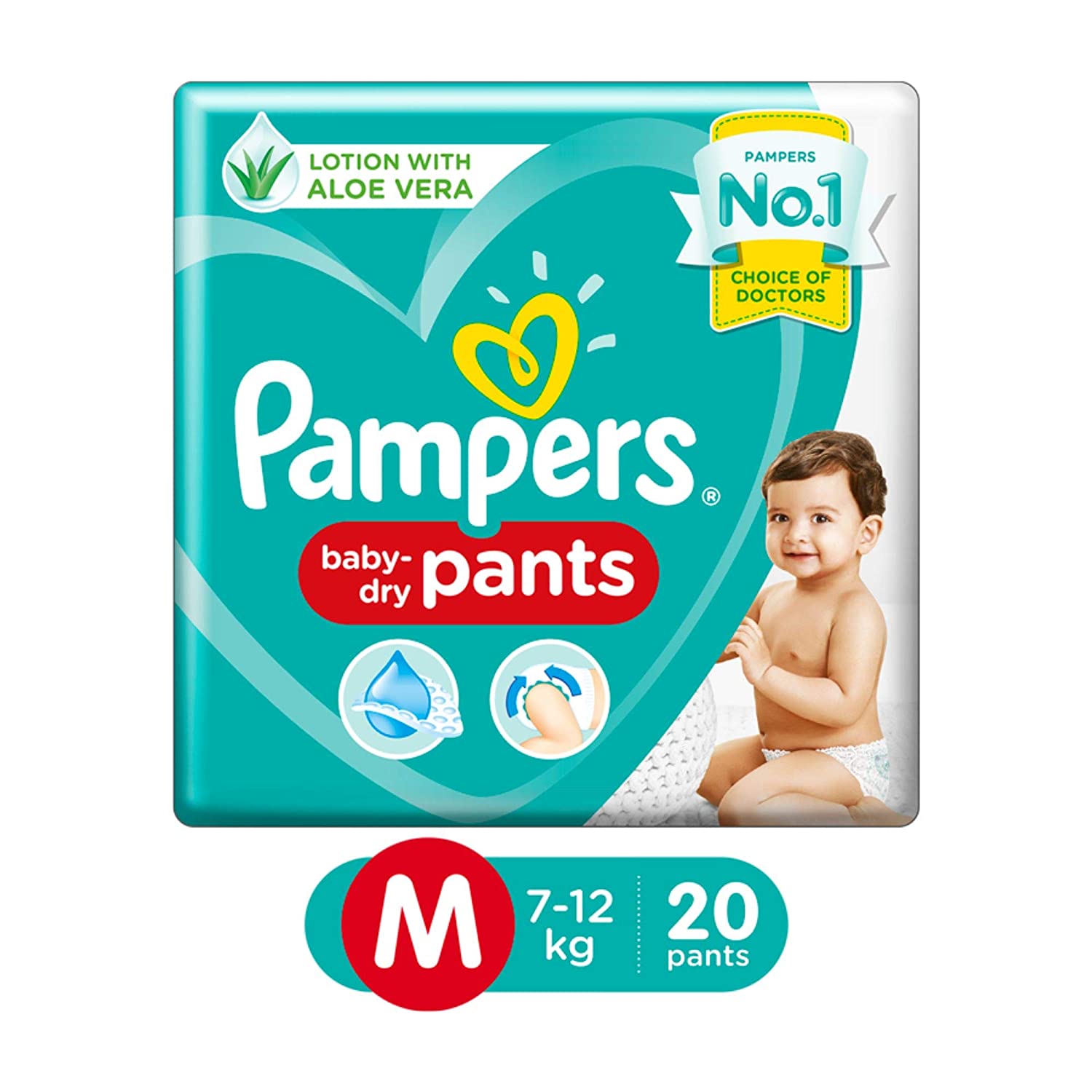 Pampers New Medium Size Diaper Pants, 20 Pcs view 2