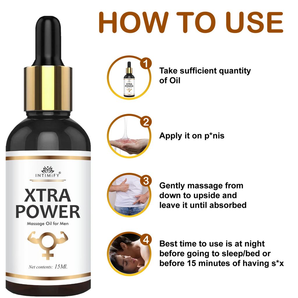Intimify Xtra Power Oil for Extra Pleasure, Stamina & Power, Increase Size and Thickness, Increase Hardness view 2