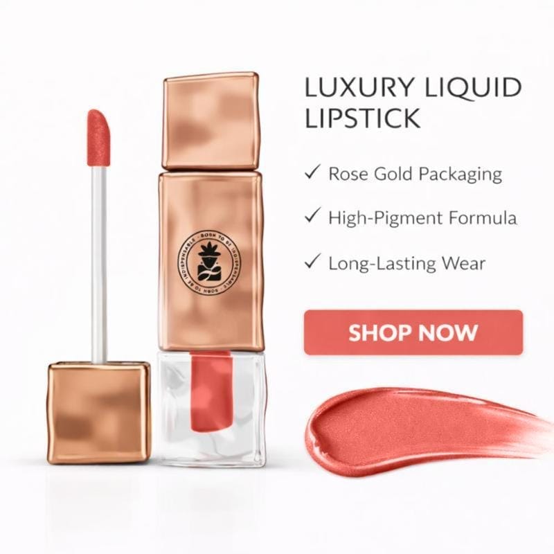 BOBI Velvet Matte Liquid Lipstick, Shade_8 POP (2.5 ml) view 2
