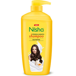 Nisha Egg Protein Shampoo For Strong Smooth Hair, 650 ML Pack Of 1