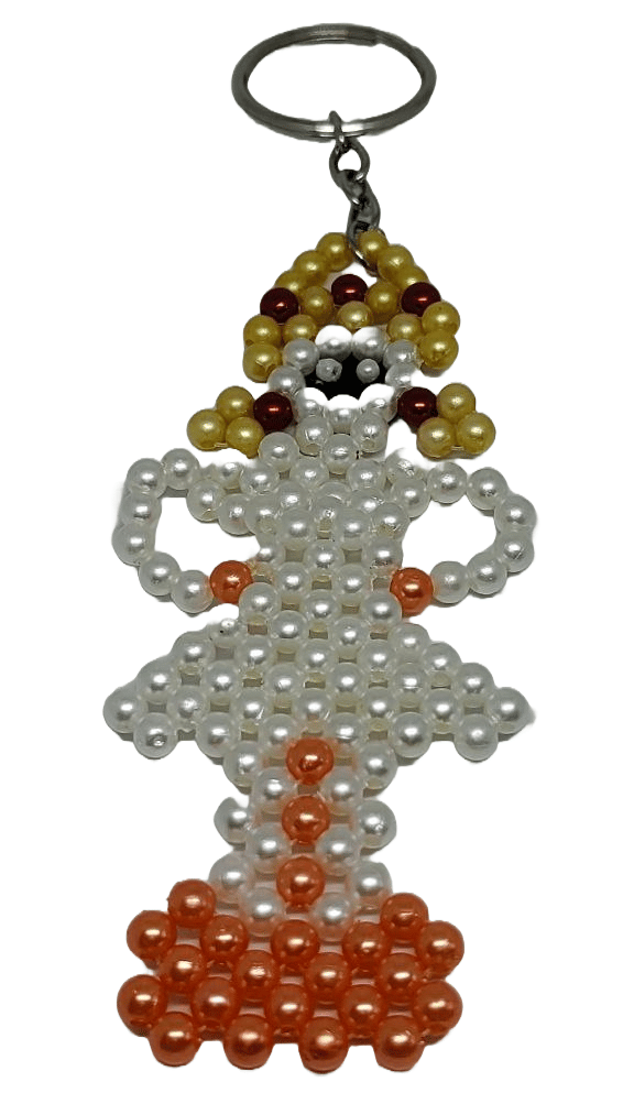 Dance girl keychain001 view 2