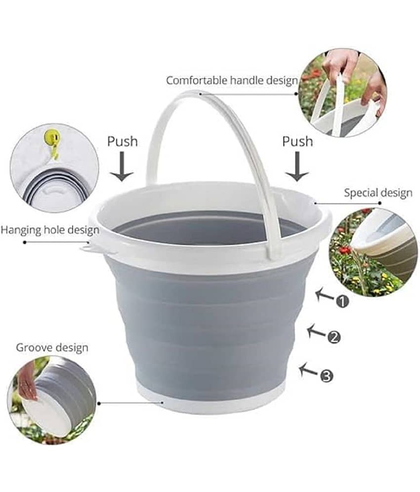 Foldable Silicone Bucket (5 L) view 2