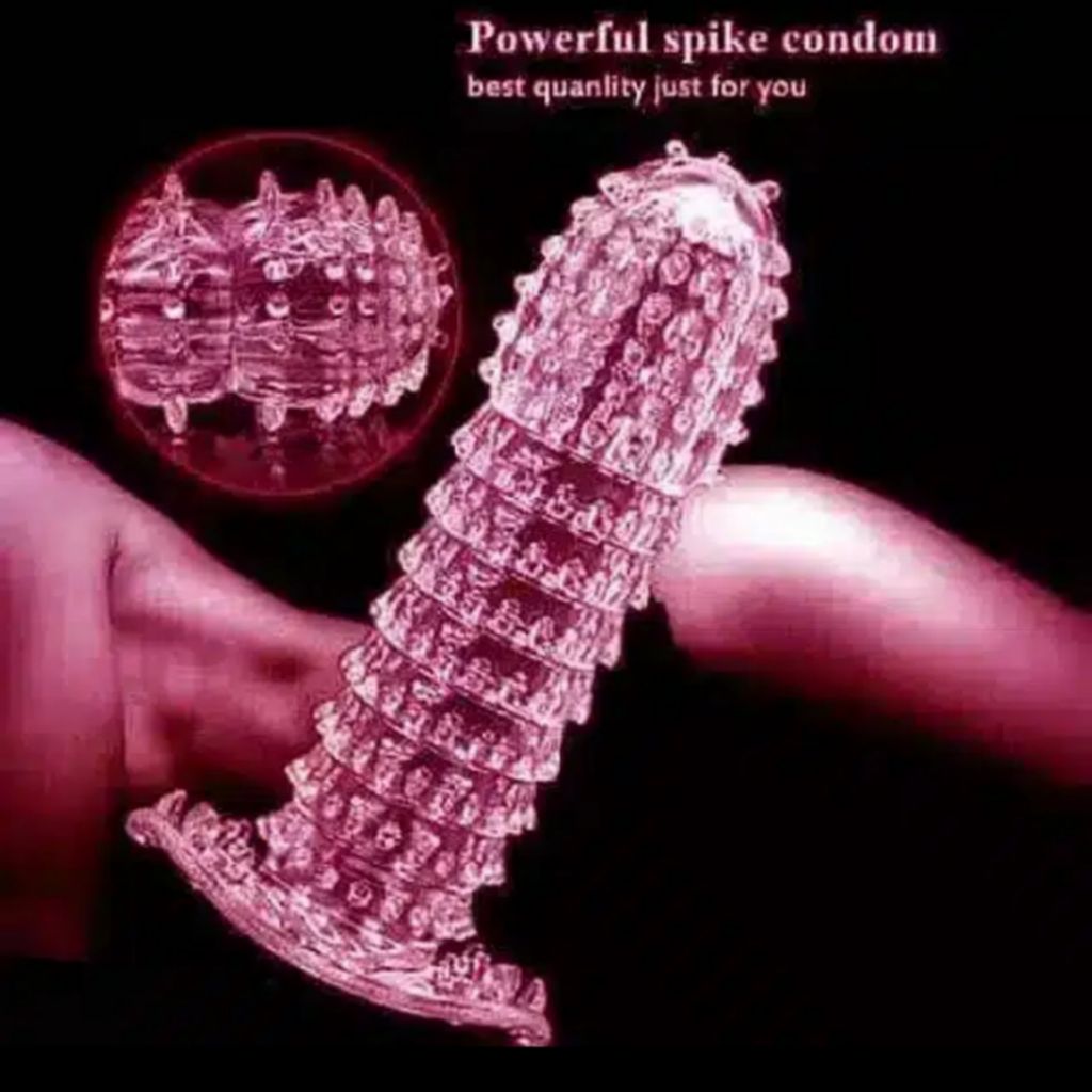 Caxfouck Crystal Condom Pineapple Flavor 5 Inch Extra Dotted & Comfort Reusable Condom (1 Pc) view 2