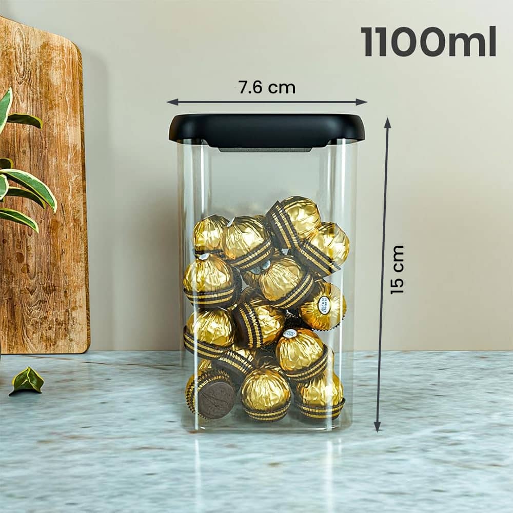 Craftlayout Pack Of 6 1100 ml Airtight Masala Spice Box view 2