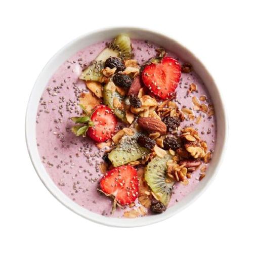 Granola Bowl With Fresh Fruits Veg