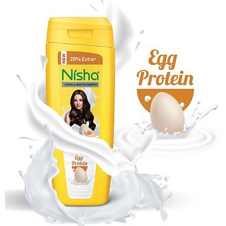 Nisha Shampoo for Healthy Hair Nutritive solutions for Women & Men Egg (Pack OF 10) (1800 ml) view 2