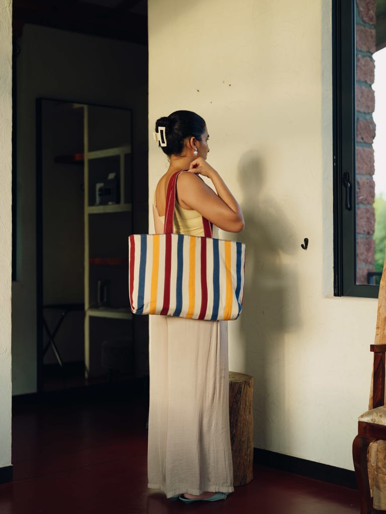Strip Tote Bag view 2